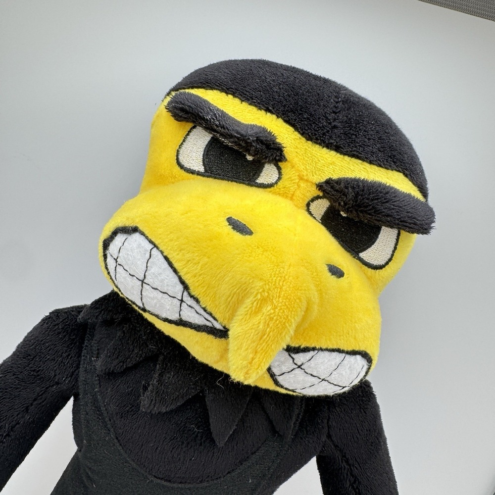 Iowa Hawkeyes Wrestling 12" Herky the Hawk Figure Plush Wrestler Singlet Shoes